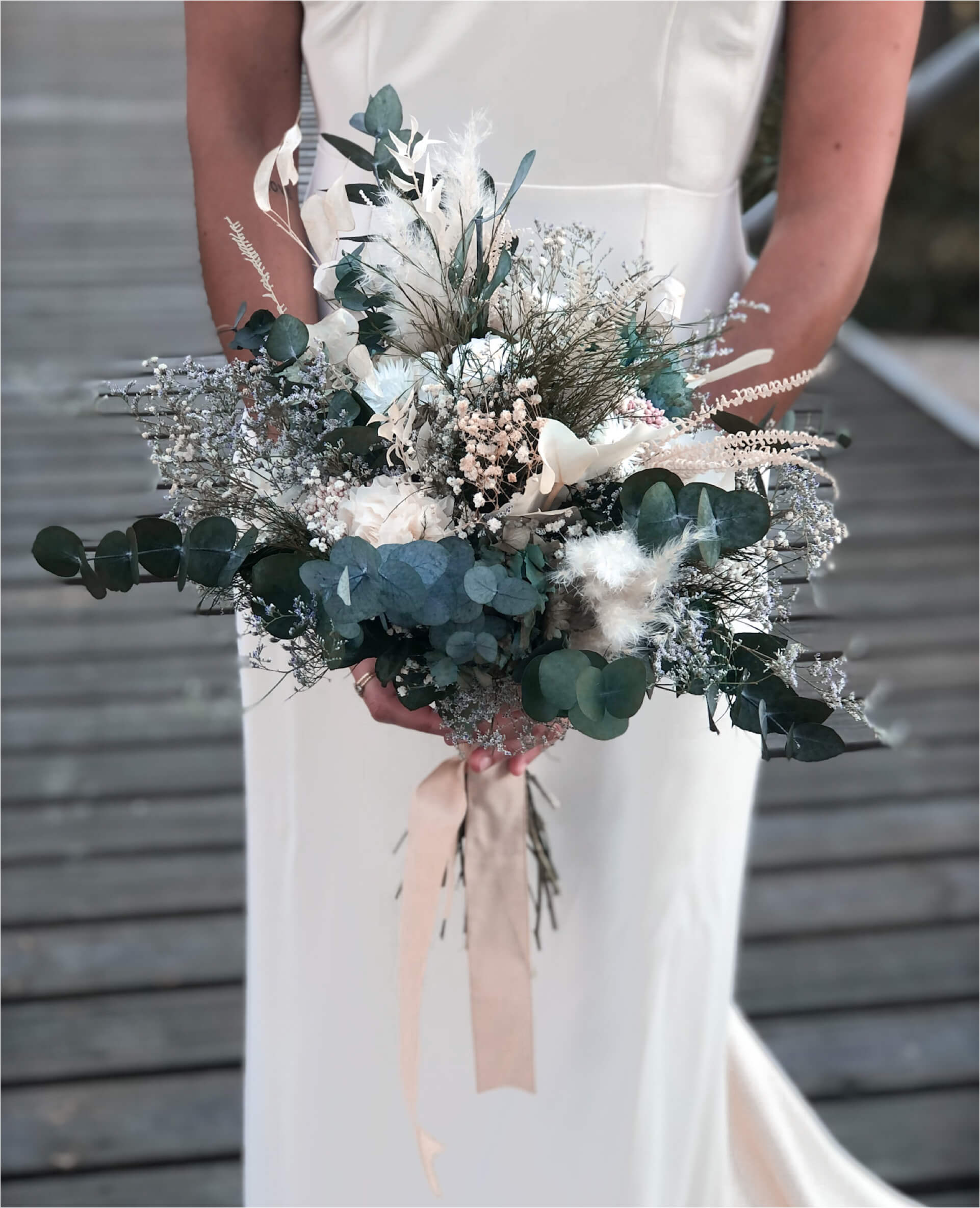 Olivo Ramo Novia Lavanda Y Paniculata Olivo Para Eventos