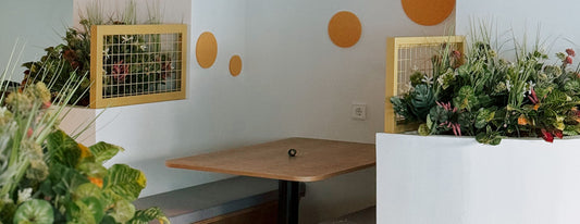 Decoración vegetal en las oficinas de Glovo en Madrid