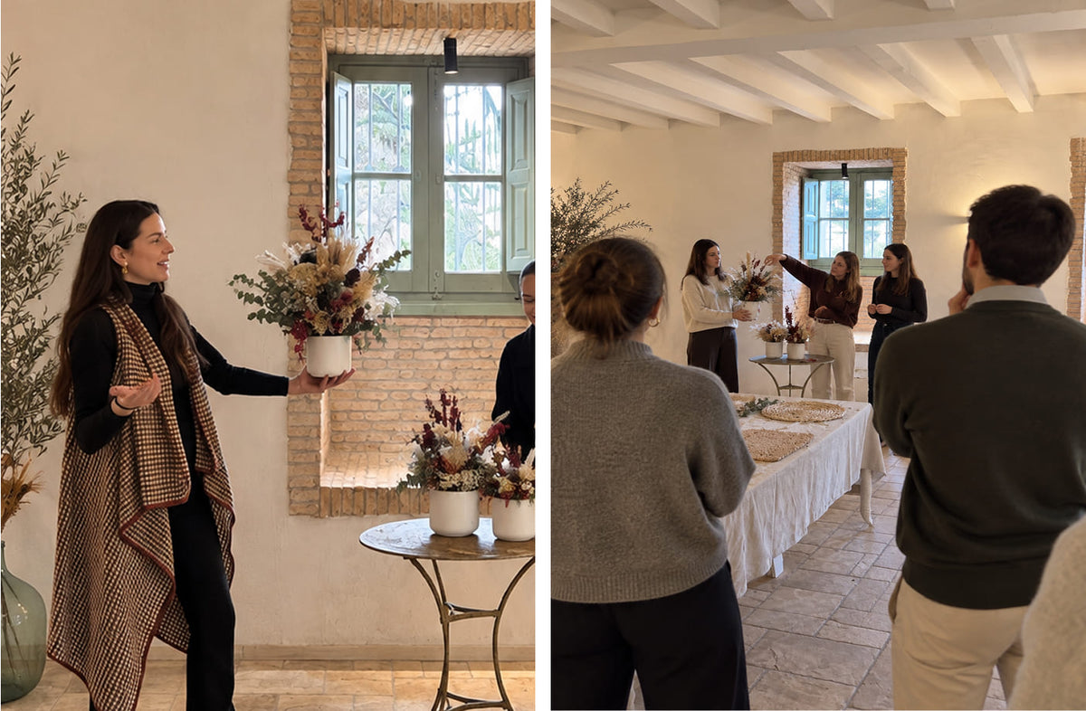 Taller floral colaborativo para empresas