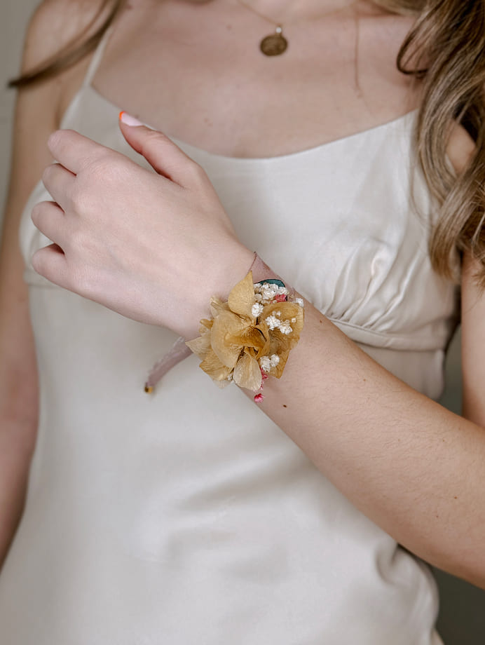 Pulsera Pompón Floral
