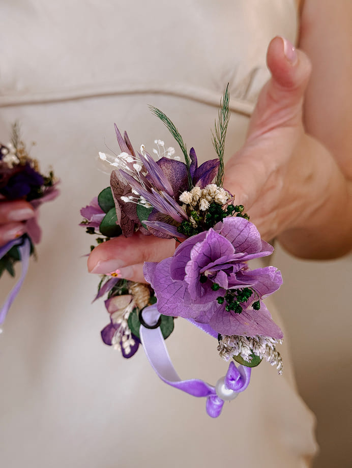 Pulsera Pompón Floral