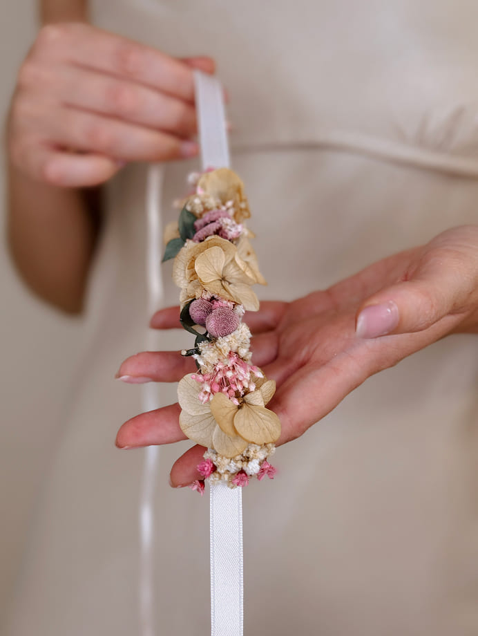 Pulsera Pompón Floral
