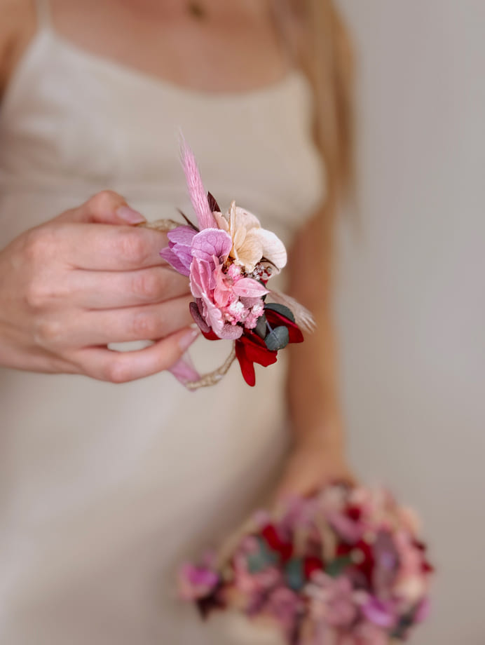Pulsera Pompón Floral