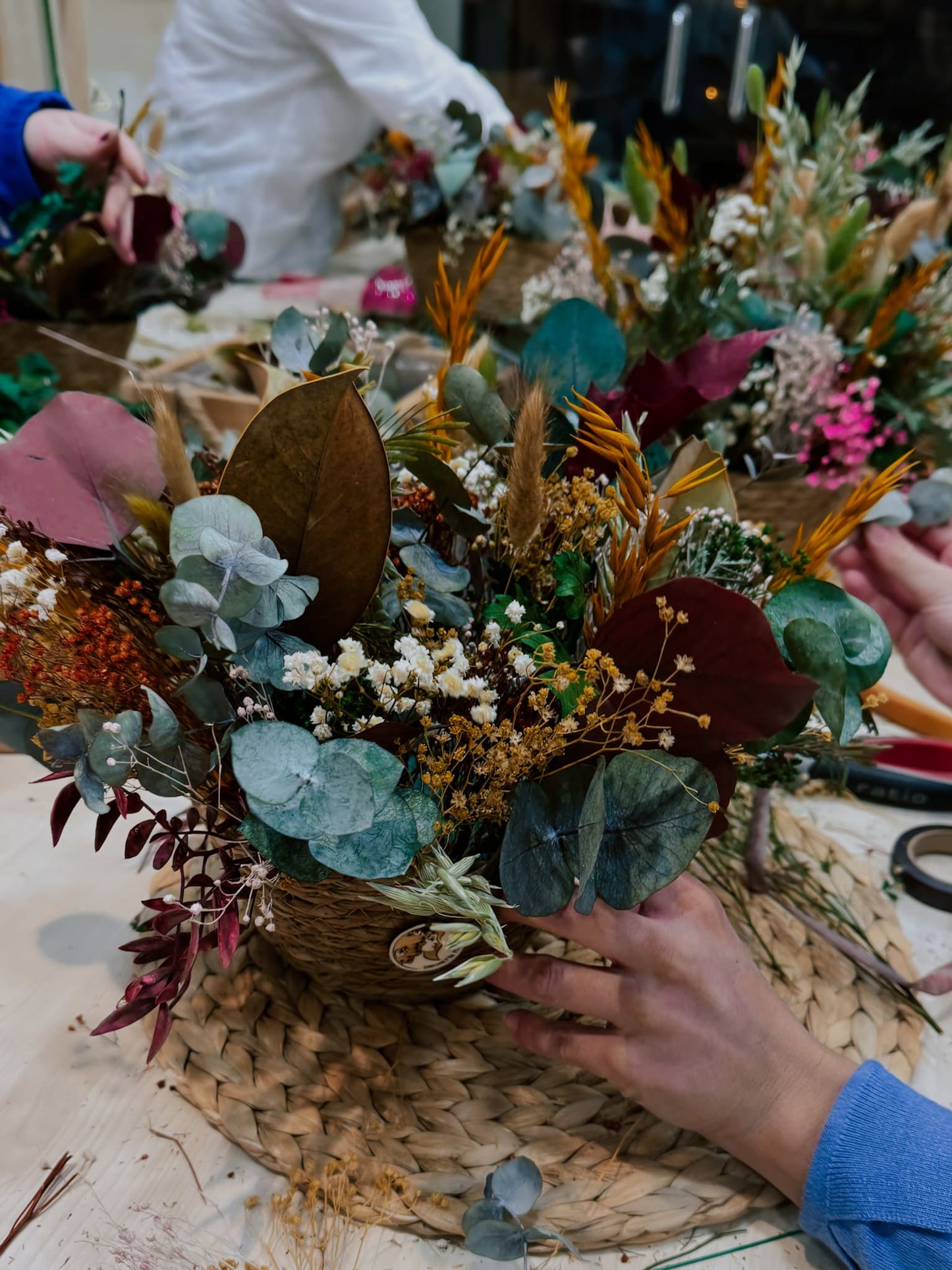 taller de centro de flores preservadas en Madrid