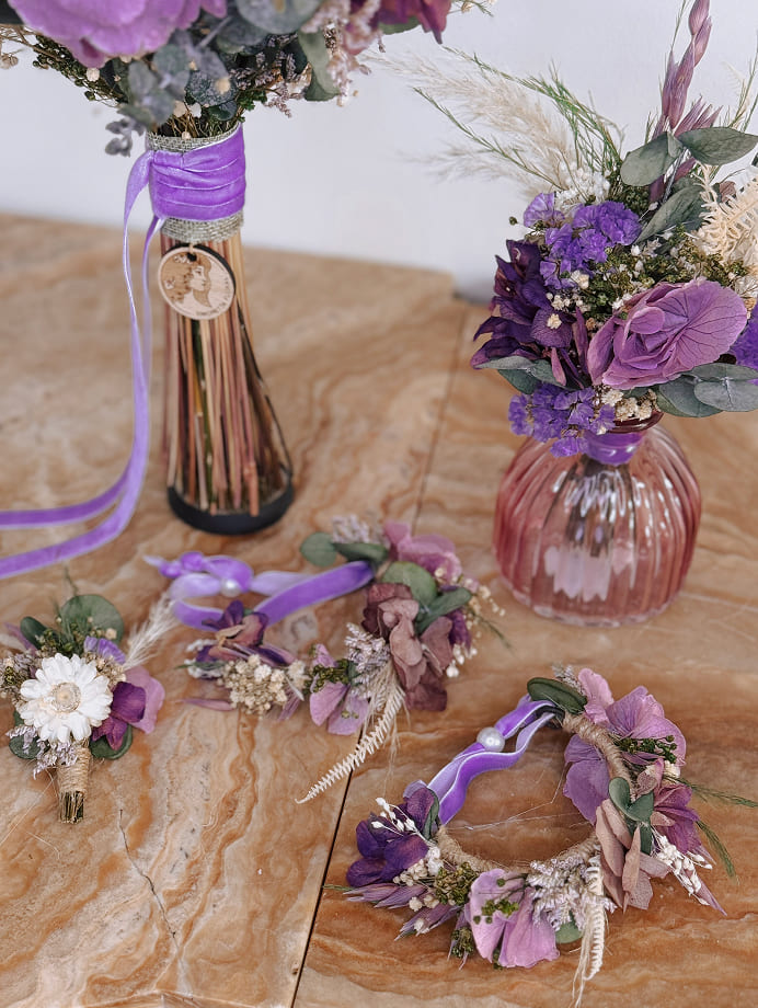 Pulsera Pompón Floral
