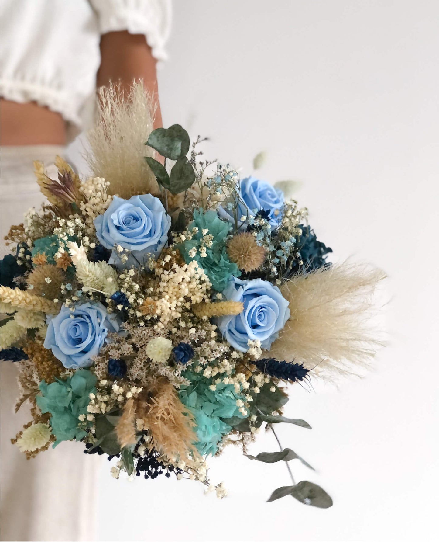 Ramo de novia de Flores Preservadas Lupita - Las Flores de Rita