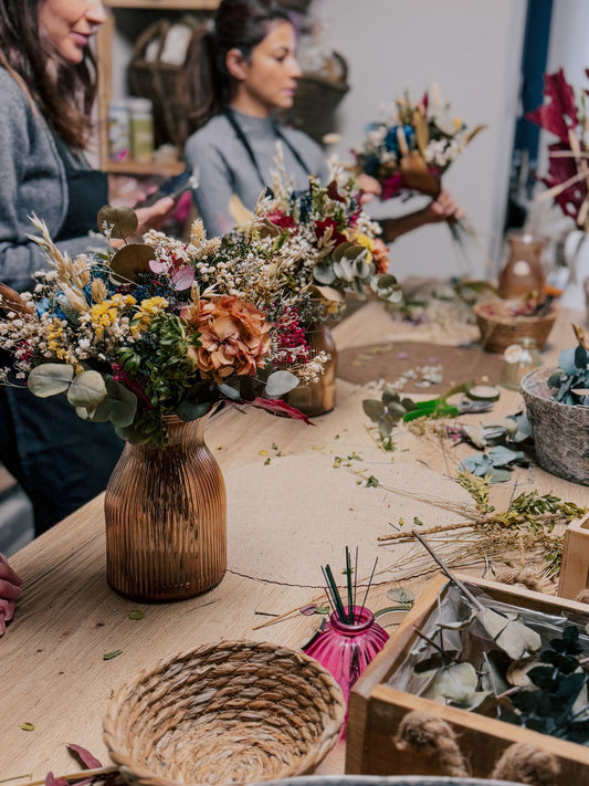 Taller Ramo de flores preservadas