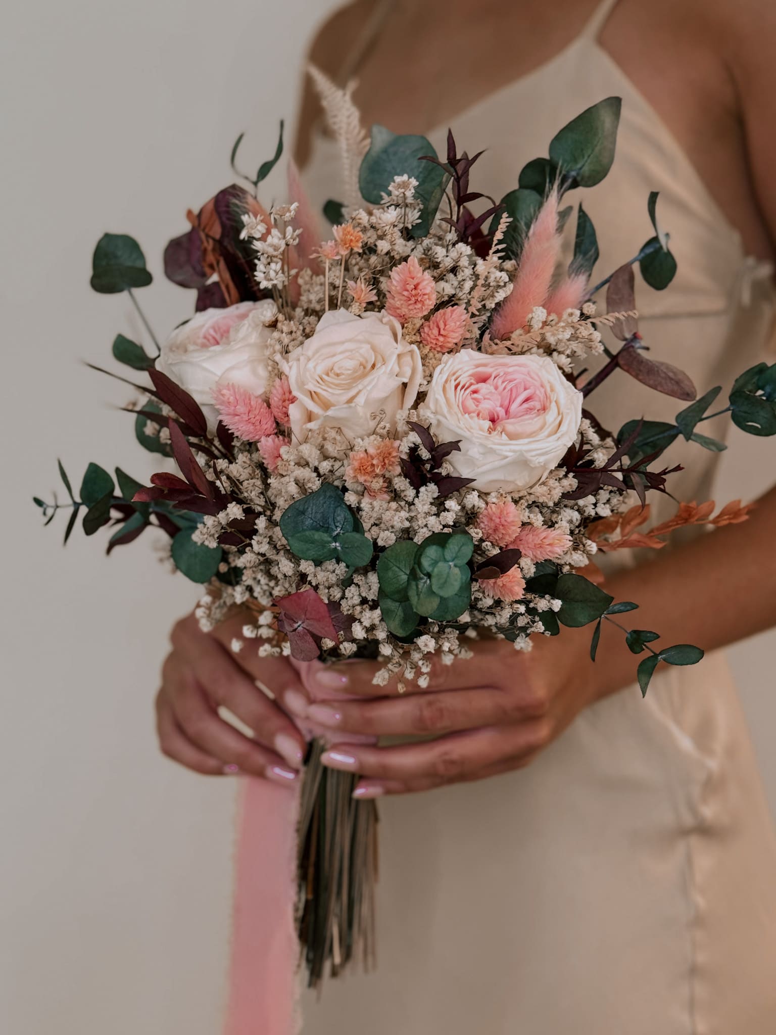 Ramo de novia Liara de flores preservadas