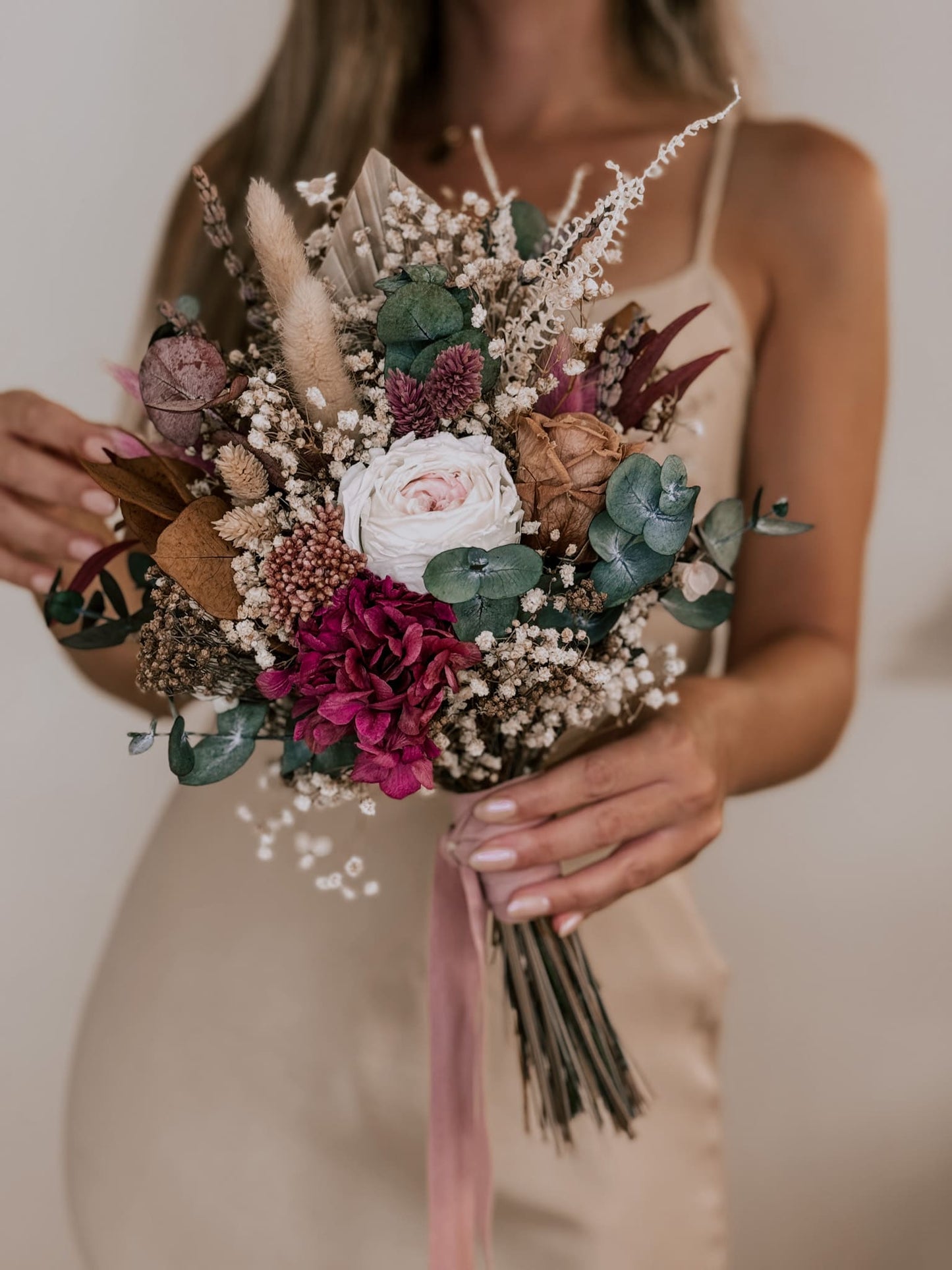 ramo de novia de flores preservadas Adaia