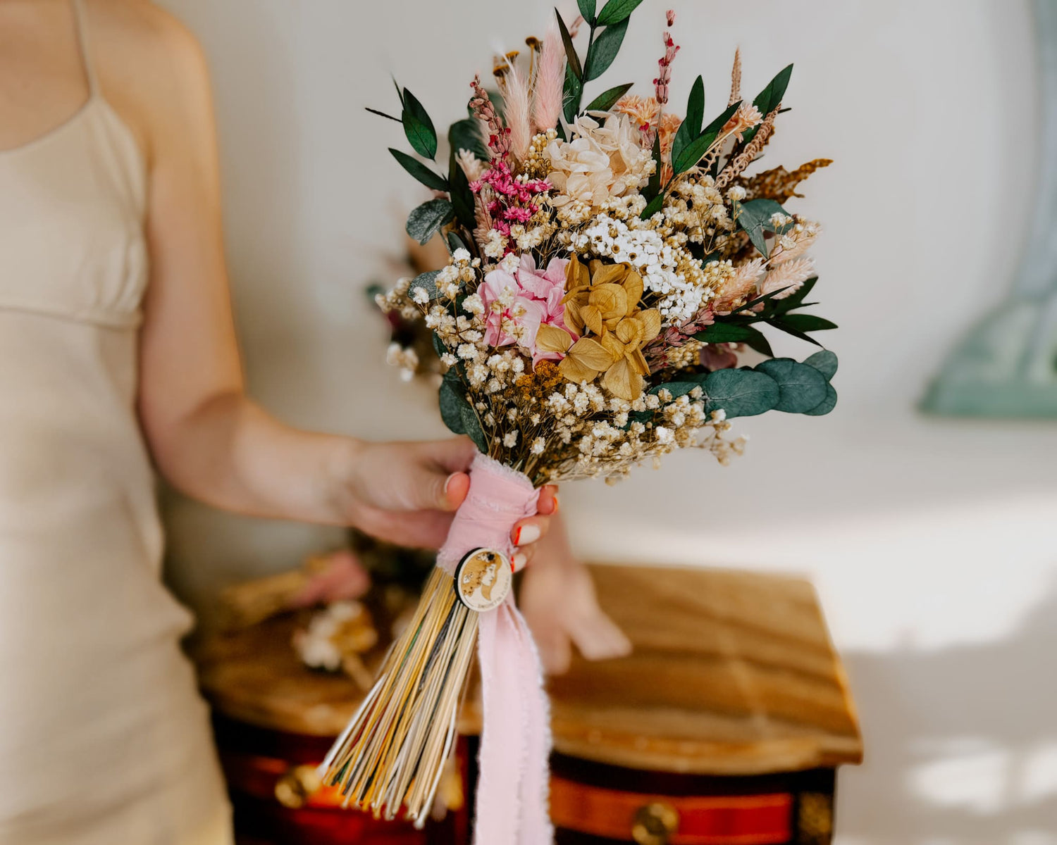 Ramo de novia Vydia de flores preservadas